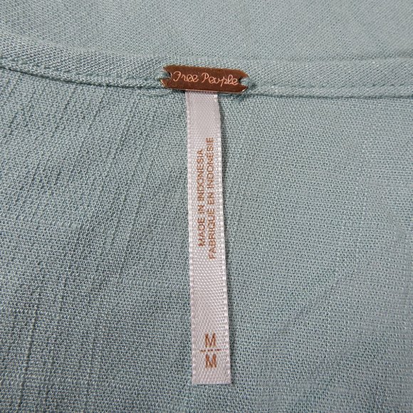 FREE PEOPLE Cold Shoulder Asymmetrical Tunic TOP Size S M Mint Clear Skies NEW - Picture 6 of 10